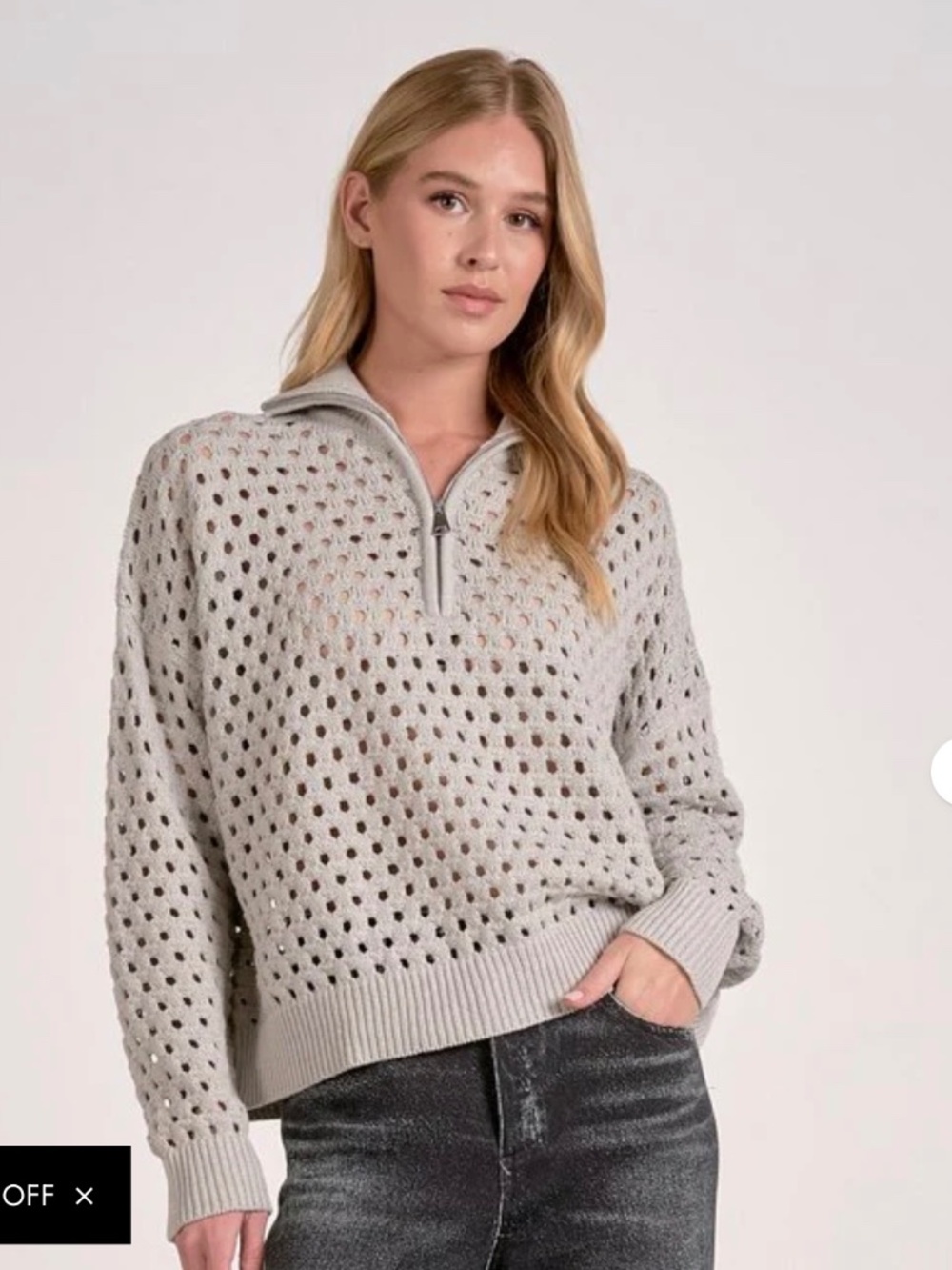 Elan Arabella half zip size Small